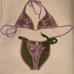 Vix Paula Hermanny Embellished Bikini Set